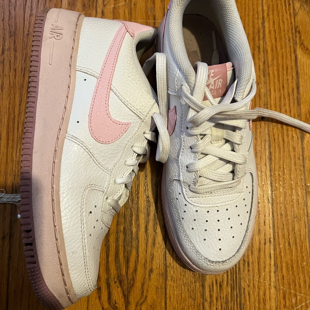 Pink Nike Air Force 1s